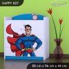 Komoda Happy K07 - superman (Barva bílá)