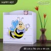 Komoda Happy K07 - usměvavá včelka (Barva bílá)