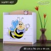 Komoda Happy K07 - usměvavá včelka (Barva bílá)