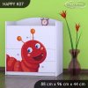 Komoda Happy K07 - veselá housenka (Barva bílá)