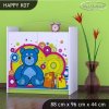 Komoda Happy K07 - veselý medvídek (Barva bílá)