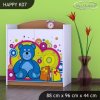 Komoda Happy K07 - veselý medvídek (Barva bílá)