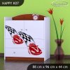 Komoda Happy K07 - závod F1 (Barva bílá)