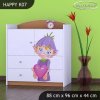 Komoda Happy K07 -zamilovaný skřítek (Barva bílá)