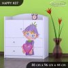Komoda Happy K07 -zamilovaný skřítek (Barva bílá)