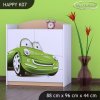 Komoda Happy K07 -  zelené auto (Barva bílá)