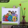 Komoda Happy K07 - ZOO (Barva bílá)