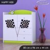 Komoda Happy K08 - auto s vlajkou (Barva bílá)