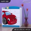 Komoda Happy K08 - pohádkové auto (Barva bílá)