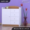 Komoda Happy K08 - bez motivu (Barva bílá)