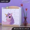 Komoda Happy K08 - jednorožec (Barva bílá)