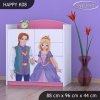 Komoda Happy K08 - princ a princezna (Barva bílá)