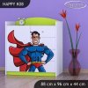 Komoda Happy K08 - superman (Barva bílá)