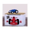 Box na hračky Happy KNZ01 - auto s vlajkou