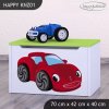 Box na hračky Happy KNZ01 - pohádkové auto (Barva bílá)