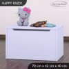 Box na hračky Happy KNZ01 - bez motivu (Barva bílá)