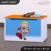 Box na hračky Happy KNZ01 - bořek stavitel (Barva bílá)