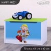 Box na hračky Happy KNZ01 - bořek stavitel (Barva bílá)