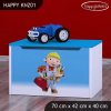 Box na hračky Happy KNZ01 - bořek stavitel (Barva bílá)