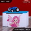 Box na hračky Happy KNZ01 - čarodějka (Barva bílá)