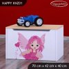 Box na hračky Happy KNZ01 - čarodějka (Barva bílá)
