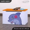 Box na hračky Happy KNZ01 - delfín (Barva bílá)