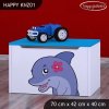 Box na hračky Happy KNZ01 - delfín (Barva bílá)