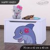 Box na hračky Happy KNZ01 - delfín (Barva bílá)