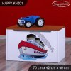 Box na hračky Happy KNZ01 - velká loď (Barva bílá)