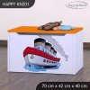 Box na hračky Happy KNZ01 - velká loď (Barva bílá)