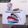 Box na hračky Happy KNZ01 - velká loď (Barva bílá)