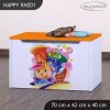 Box na hračky Happy KNZ01 - hrající lokomotiva (Barva bílá)