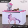 Box na hračky Happy KNZ01 - jednorožec (Barva bílá)