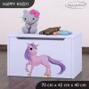 Box na hračky Happy KNZ01 - jednorožec (Barva bílá)