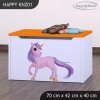 Box na hračky Happy KNZ01 - jednorožec (Barva bílá)