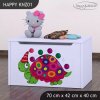 Box na hračky Happy KNZ01 - barevný želvík (Barva bílá)