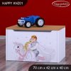 Box na hračky Happy KNZ01 - princ na bílém koni (Barva bílá)