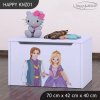 Box na hračky Happy KNZ01 - princ a princezna (Barva bílá)