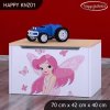 Box na hračky Happy KNZ01 - víla s motýlkami (Barva bílá)