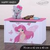 Box na hračky Happy KNZ01 - víla s motýlkami (Barva bílá)
