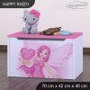 Box na hračky Happy KNZ01 - víla se srdcem (Barva bílá)