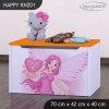 Box na hračky Happy KNZ01 - víla se srdcem (Barva bílá)
