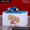 Box na hračky Happy KNZ01 - pejsek (Barva bílá)
