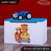 Box na hračky Happy KNZ01 - lokomotiva (Barva bílá)