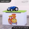 Box na hračky Happy KNZ01 - lokomotiva (Barva bílá)