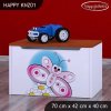 Box na hračky Happy KNZ01 - motýlek (Barva bílá)