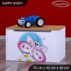 Box na hračky Happy KNZ01 - motýlek (Barva bílá)