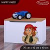 Box na hračky Happy KNZ01 - pirát (Barva bílá)
