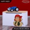 Box na hračky Happy KNZ01 - pirát (Barva bílá)