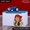 Box na hračky Happy KNZ01 - pirát (Barva bílá)